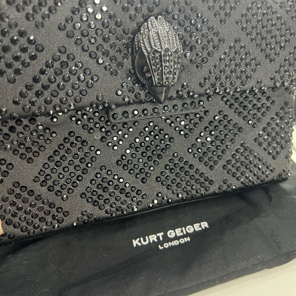 Kurt Geiger Black Rhinestone Bag - Picture 2 of 11